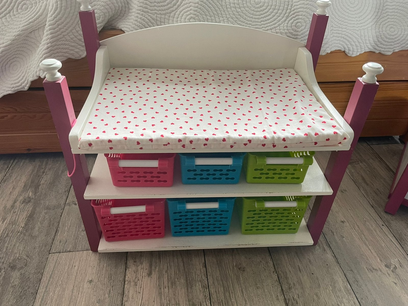 Poppenbed/comode, Ophalen of Verzenden, Zo goed als nieuw, Poppenhuis