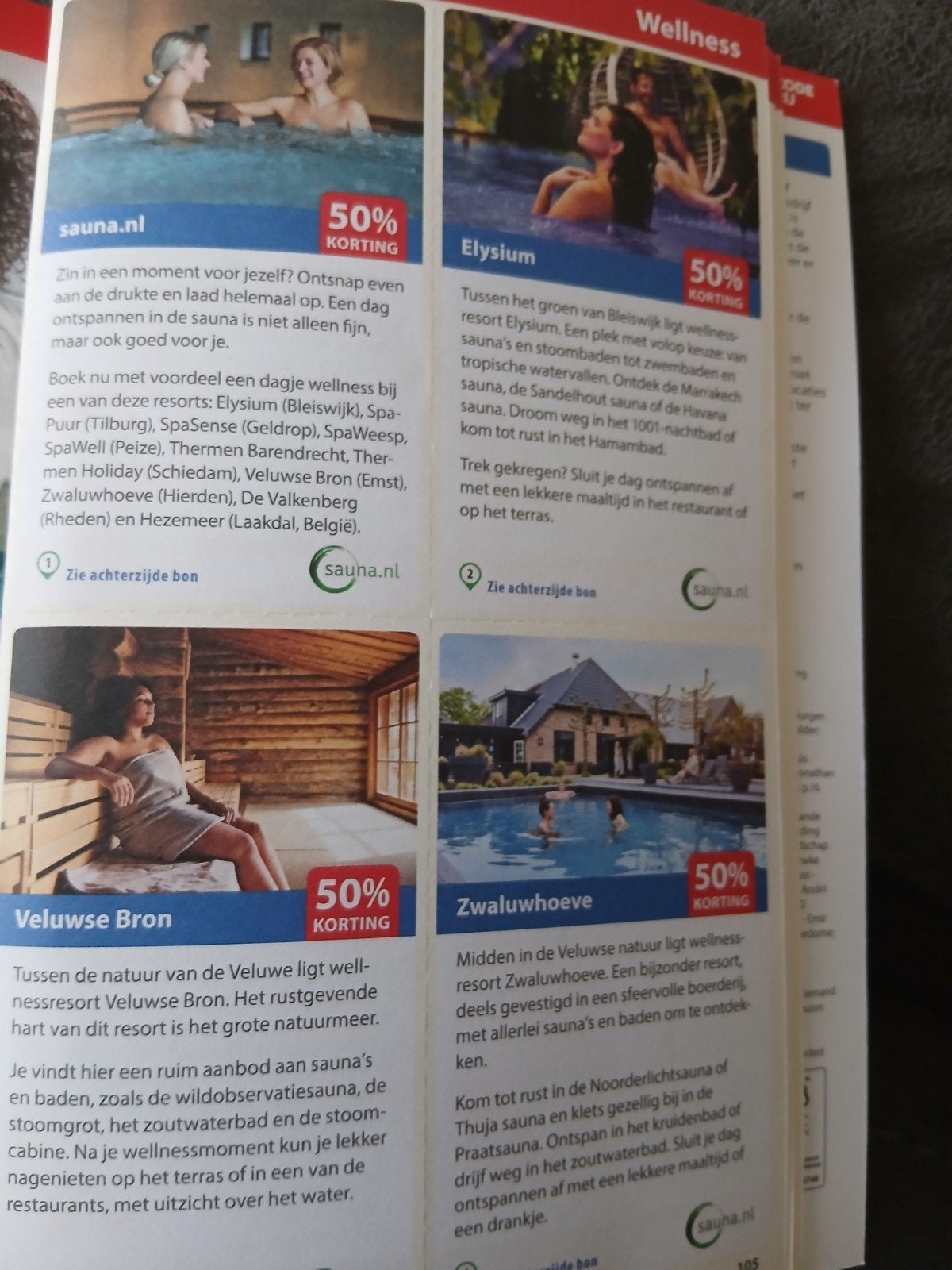 Korting op welnes, Tickets en Kaartjes, Twee personen, Kortingsbon, Spa of Sauna