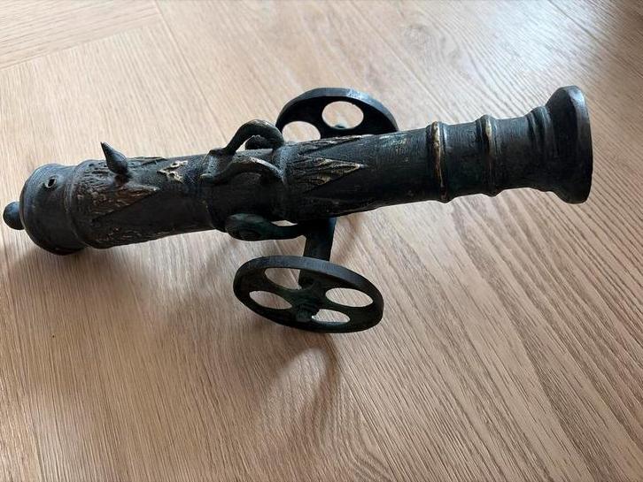 Decoratief kanon van brons, Antiek en Kunst, Ophalen of Verzenden, Brons