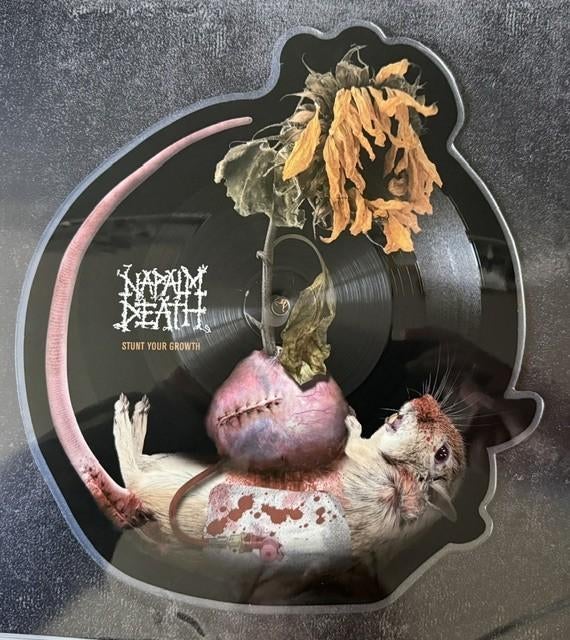 Napalm Death - Stunt Your Growth picture disc, genummerd, Picture disc, Ophalen of Verzenden, Zo goed als nieuw, 12 inch