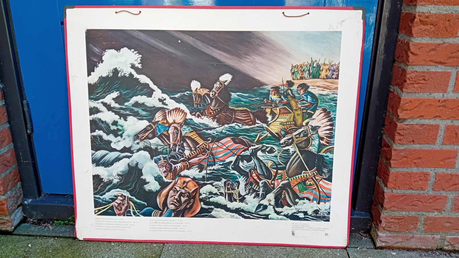 Bellarminus bijbelplaten, Ophalen