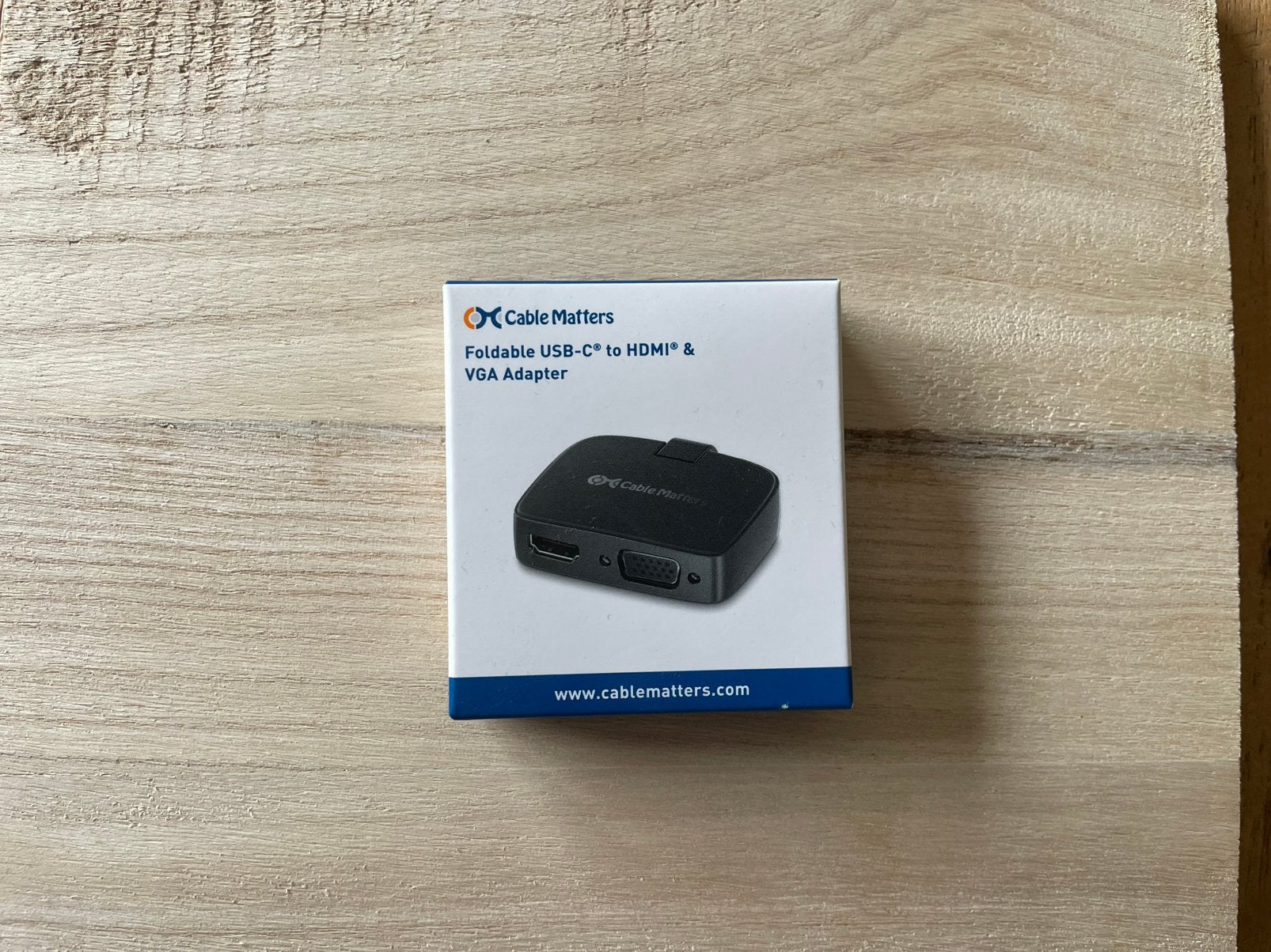 CableMatters USB-C to HDMI/VGA CRT Adapter, Ophalen of Verzenden, Zo goed als nieuw, CableMatters, Laptop