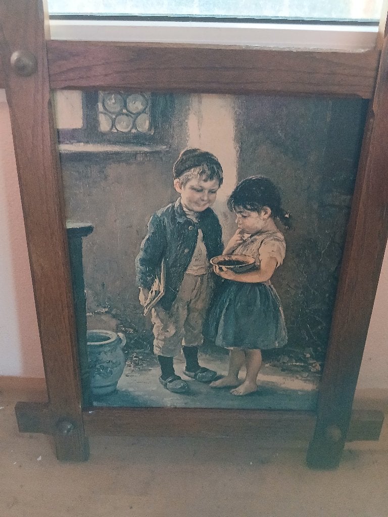 schilderij Ot en Sien, Ophalen of Verzenden, Schilderij