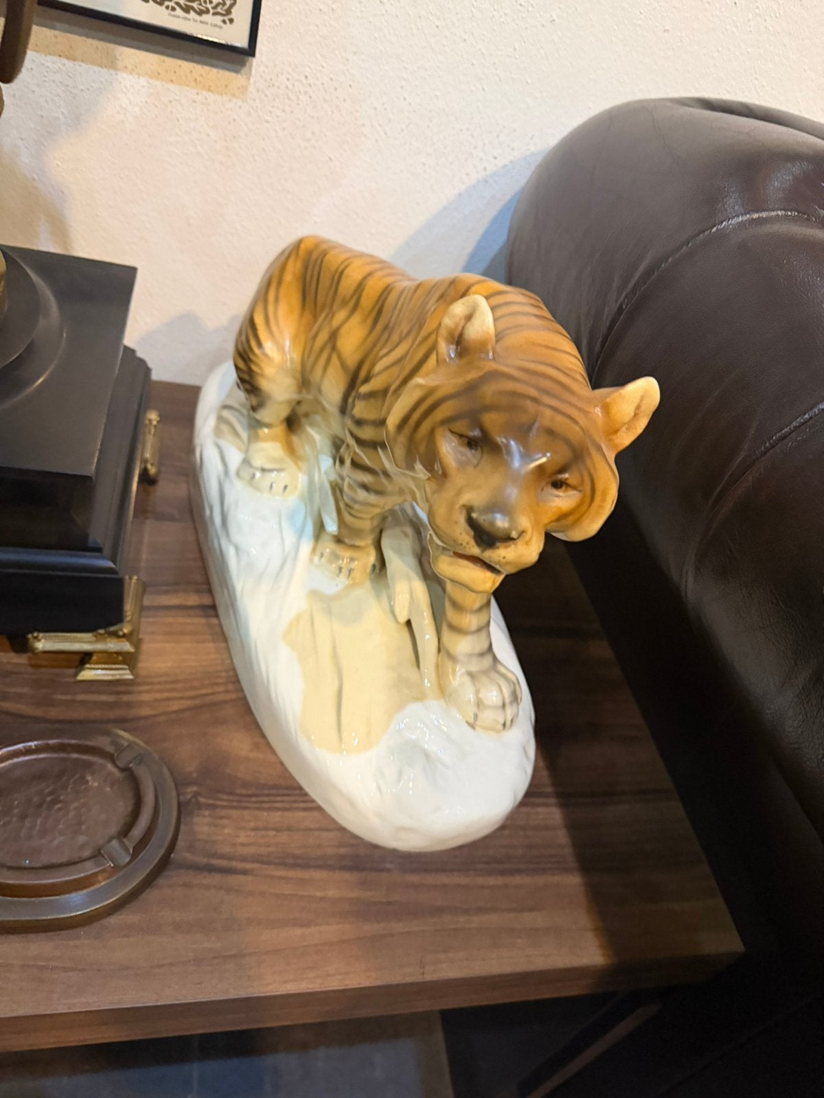 Tsjechoslowaaks porselein tijger, Ophalen of Verzenden, Zo goed als nieuw, Dier