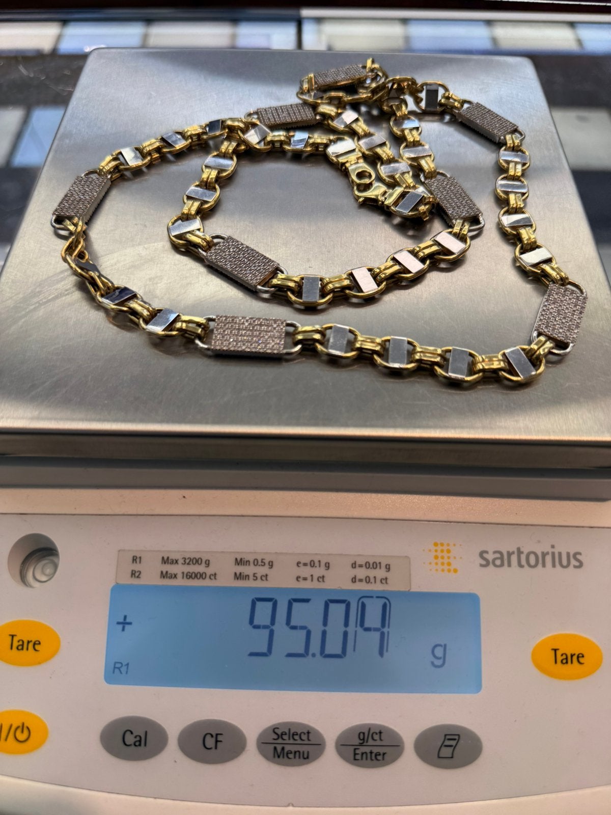 Prachtige 18 karaats gouden Kingsley ketting 95 gram ITALY, Sieraden, Tassen en Uiterlijk, Kettingen, Ophalen of Verzenden, Goud