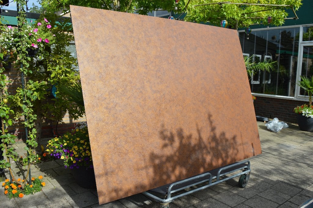 7x trespa plaat decor Sintered Alloy, Doe-het-zelf en Verbouw, Platen en Panelen, Ophalen, Zo goed als nieuw, Overige materialen