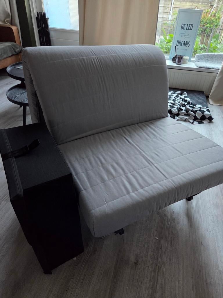 Ikea Lycksele slaapfauteuil met goed matras, Ophalen, Gebruikt, Eenpersoons, 190 cm of minder