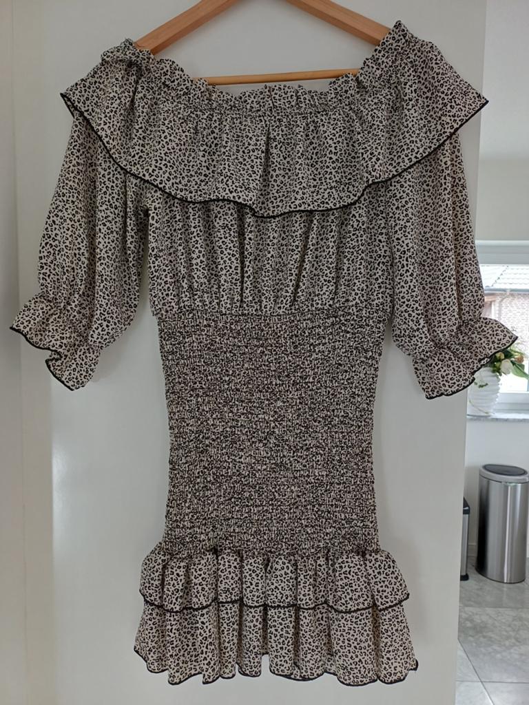 Loavies jurk maat S, Kleding | Dames, Maat 38/40 (M), Beige, Ophalen of Verzenden, Boven de knie