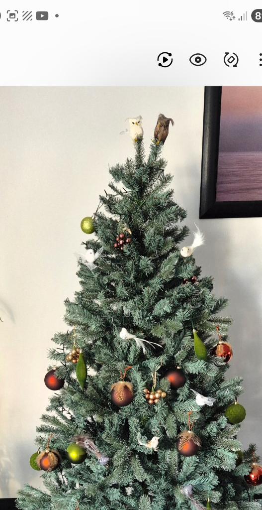 Kerstboom 180 cm Frost Blue, Diversen, Kerst, Ophalen, Zo goed als nieuw