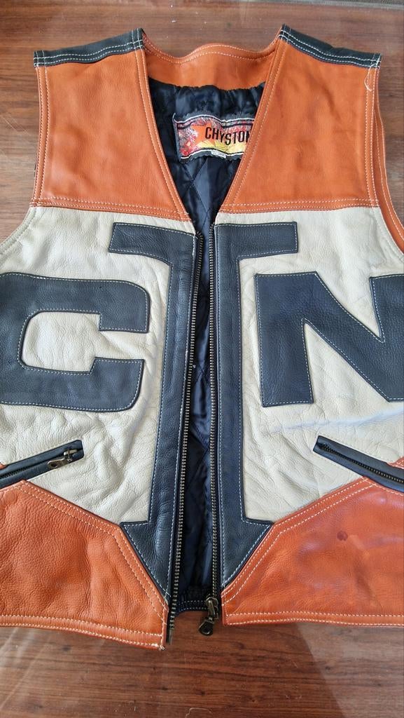 Biker hesje, Ophalen of Verzenden, Tweedehands, Jas | leer, Chyston