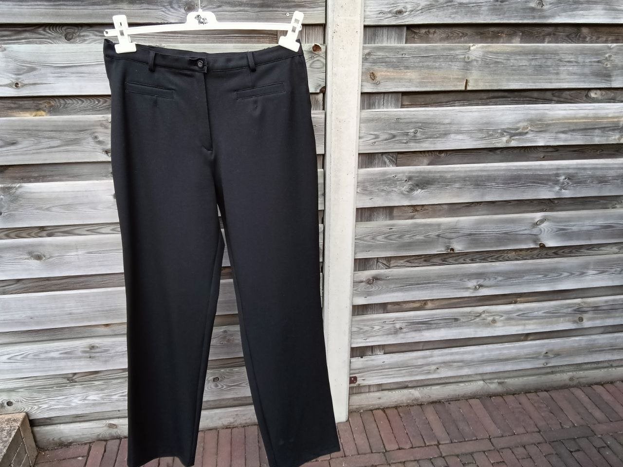 Zwarte nette pantalon maat 42 van Kreymborg, Zwart, Maat 42/44 (L), Ophalen of Verzenden, Zo goed als nieuw