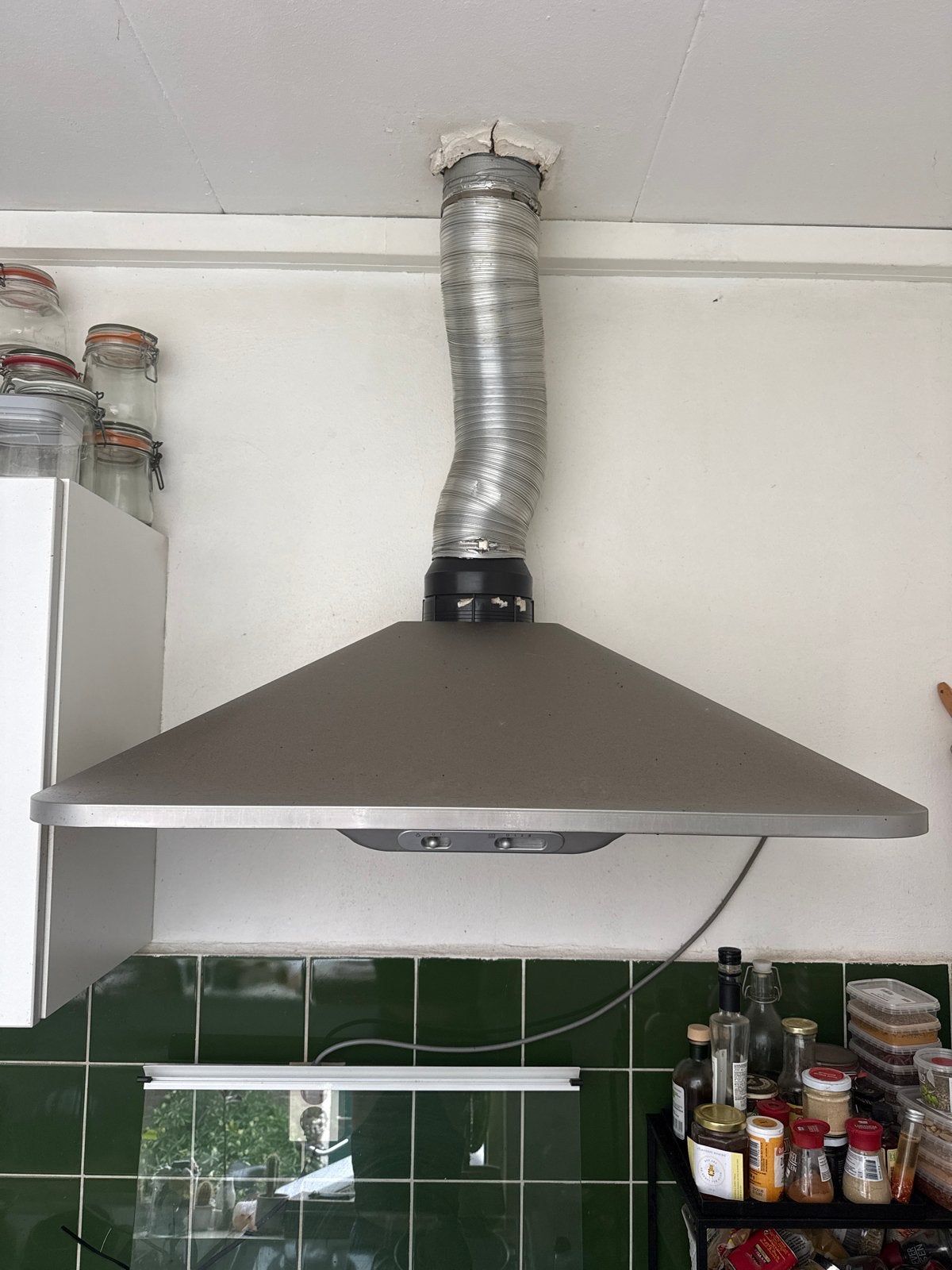 Ikea afzuigkap, Witgoed en Apparatuur, Afzuigkappen, Ophalen, Gebruikt, Wandschouwkap, Vrijstaand