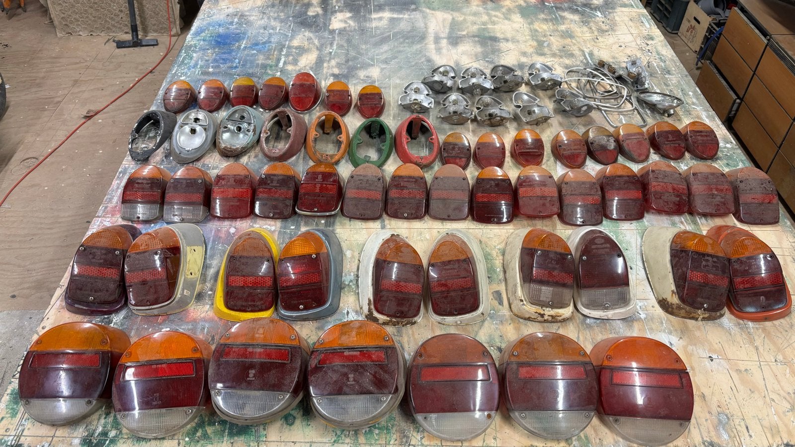 Achterlichten vw kever, Ophalen of Verzenden, Gebruikt, Oldtimer onderdelen