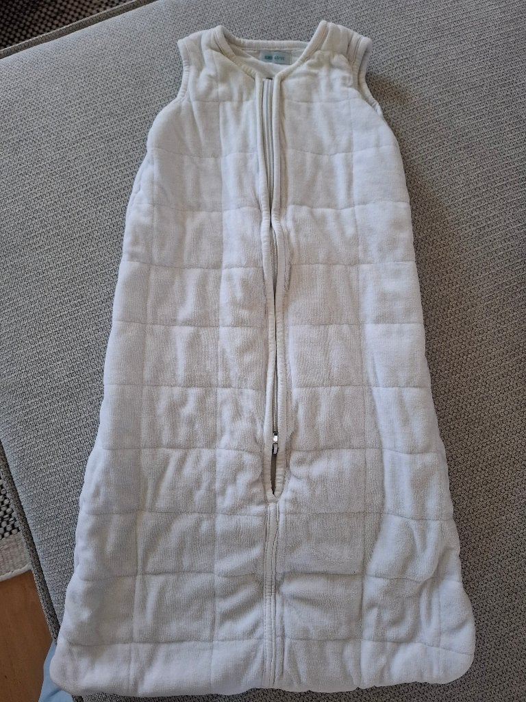 Witte baby slaapzak 68/80, Kinderen en Baby's, Ademend, Gebruikt, 80 cm, Ophalen of Verzenden