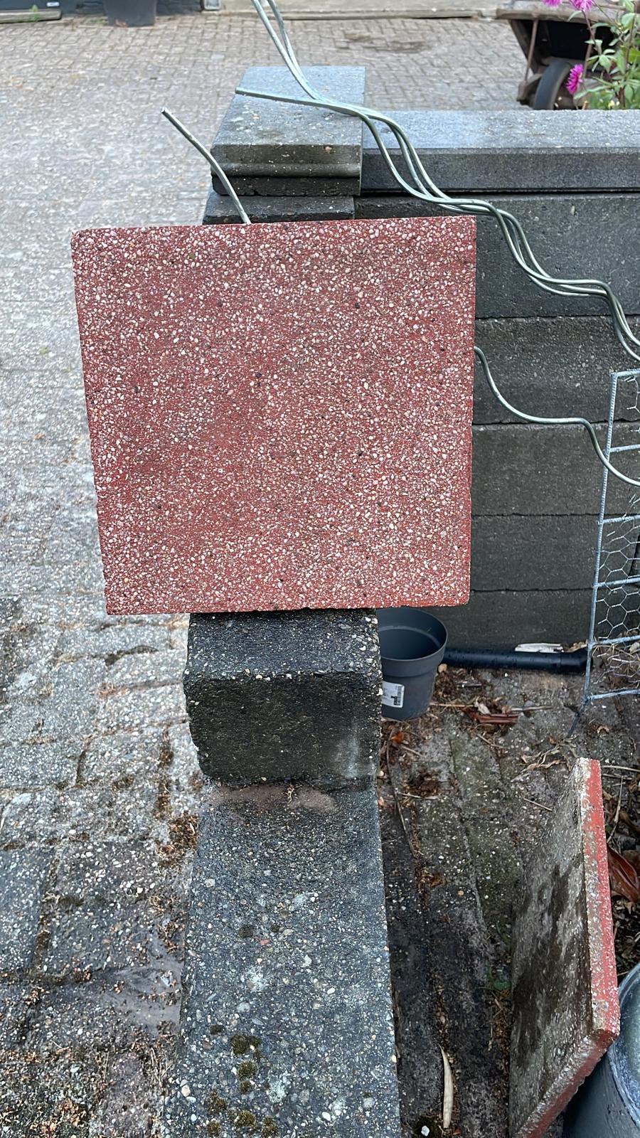 Terrastegels 30x30 cm GRATIS, Tuin en Terras, Ophalen, Gebruikt, 10 m² of meer, Beton