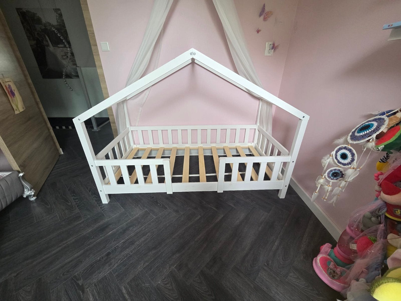 Grondbed 165x80 cm zonder matras - Huisbed, Ophalen, Gebruikt, Huisbed, Eenpersoons