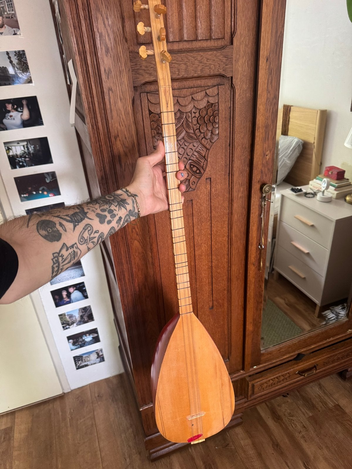 Mooie saz / baglama, zo goed als nieuw, Muziek en Instrumenten, Ophalen, Zo goed als nieuw, Luit, Saz of Bouzouki