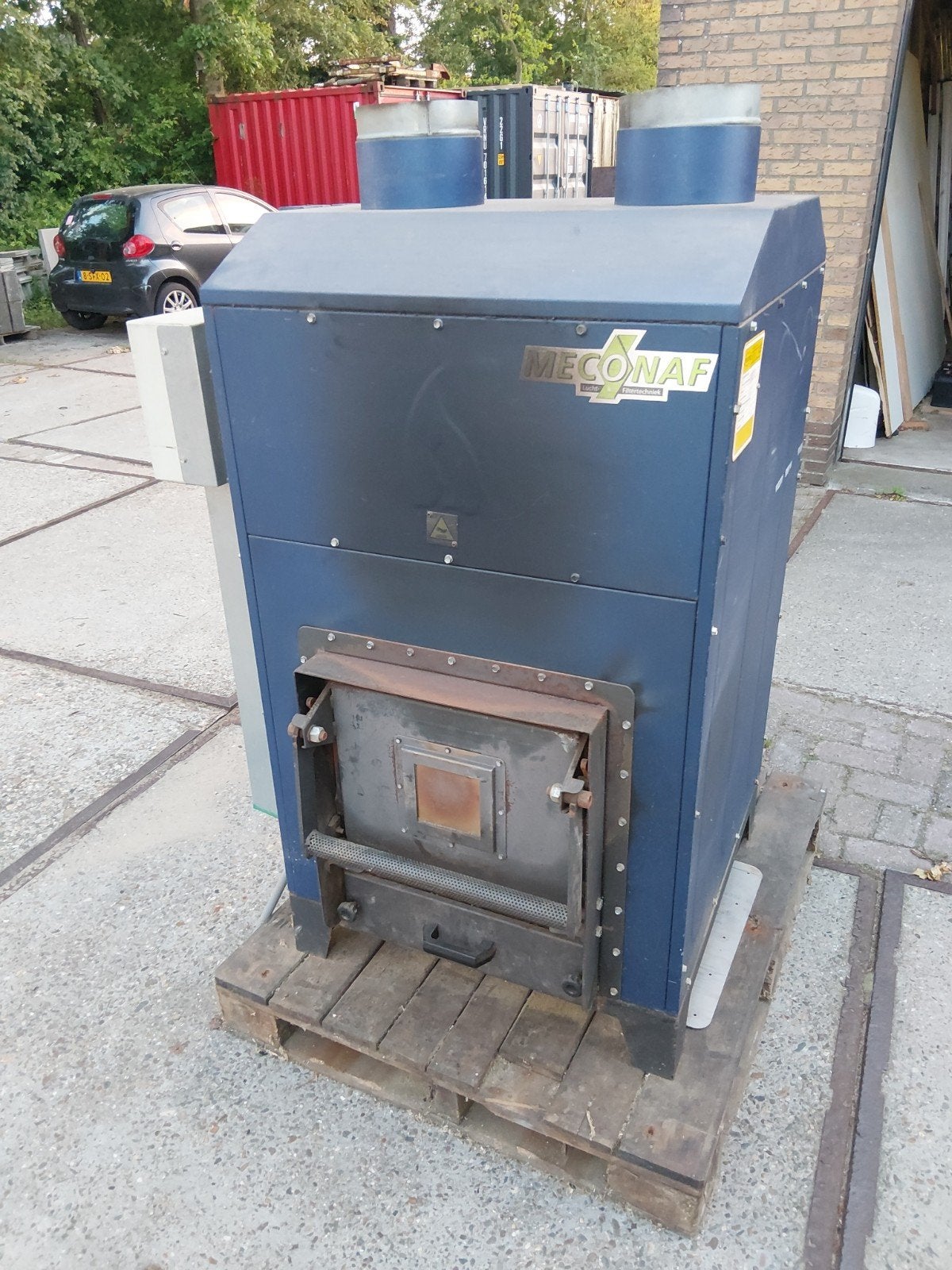 Metalcover CLM 30 HOT ECO Houtkachel - Werkplaatskachel, Huis en Inrichting, Kachels, Ophalen, Gebruikt, Houtkachel, Vrijstaand