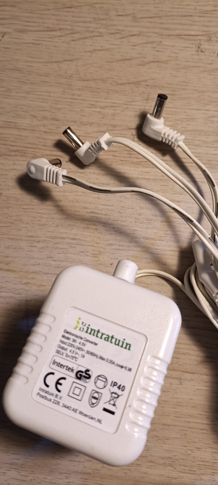Intratuin adapter 3x 4,5v, Ophalen of Verzenden, Gebruikt