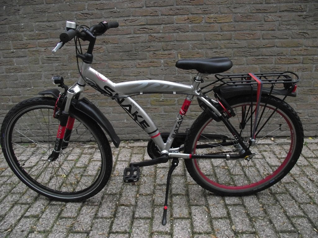 26 inch jongensfiets  batavus snake 3 nexus versn + vering, Velgrem, Batavus, Zo goed als nieuw, Handrem