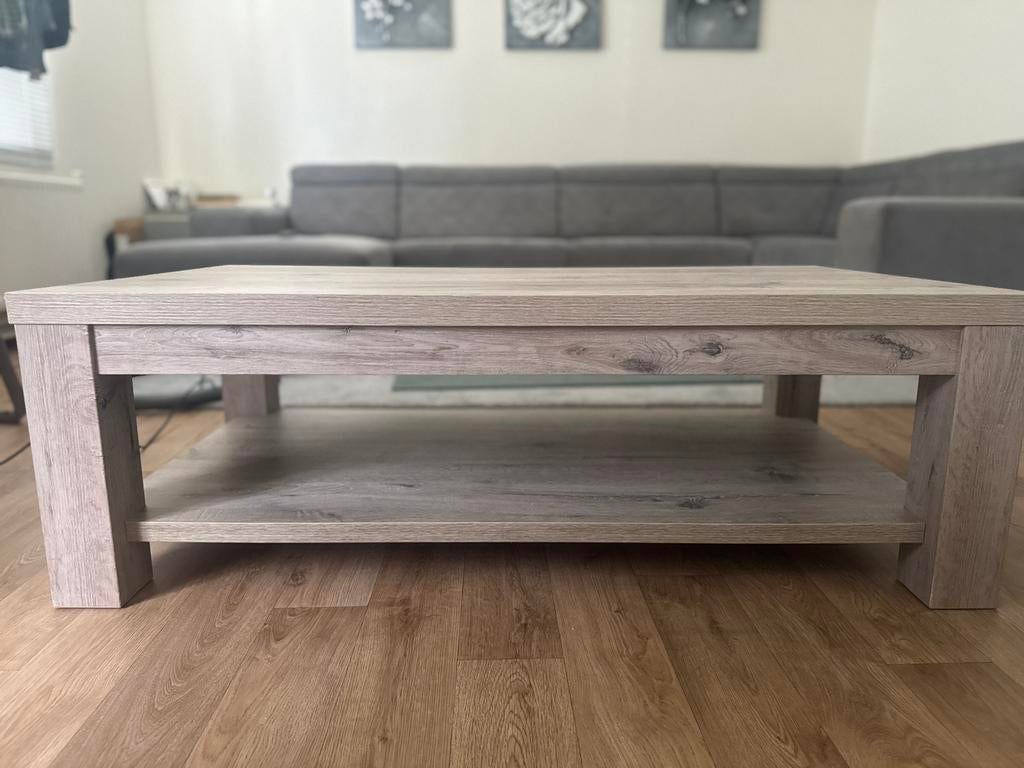 Eikenkleur salontafel, Huis en Inrichting, Tafels | Salontafels, Ophalen, 100 tot 150 cm, 50 tot 100 cm, Zo goed als nieuw