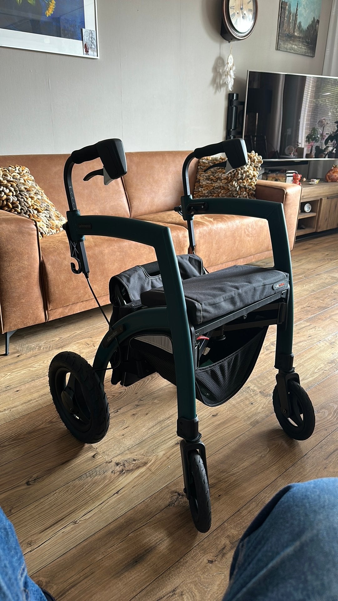 Rollator en rolstoel, Ophalen of Verzenden, Inklapbaar, Zo goed als nieuw, Duwrolstoel