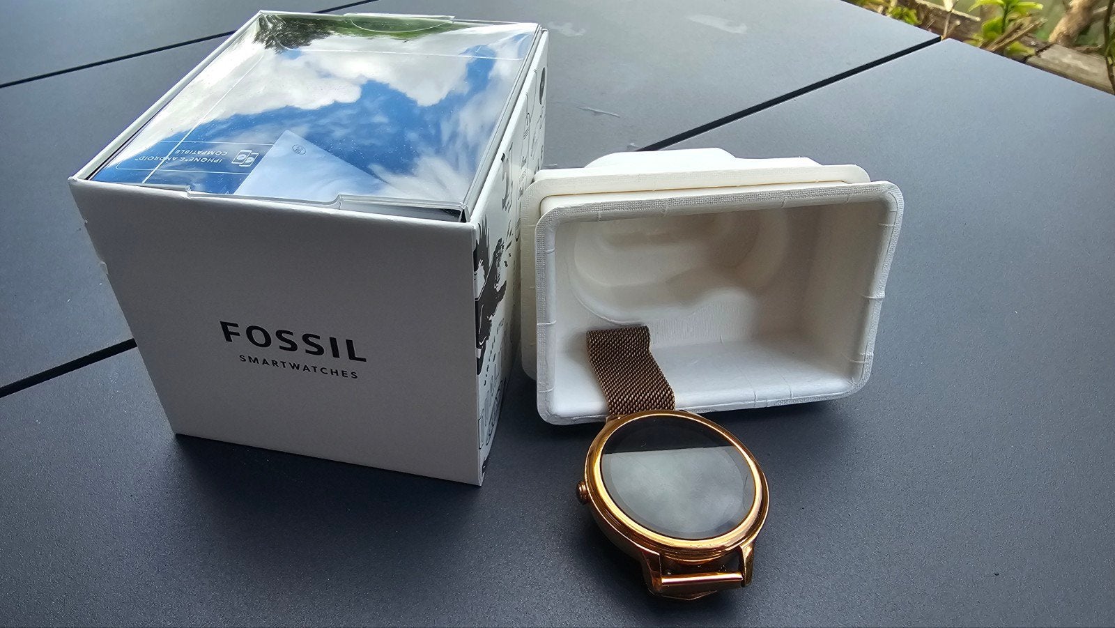 Fossil Dames Smartwatch - Elegant en Functioneel, Fossil, Stappen, Ophalen of Verzenden, Zo goed als nieuw