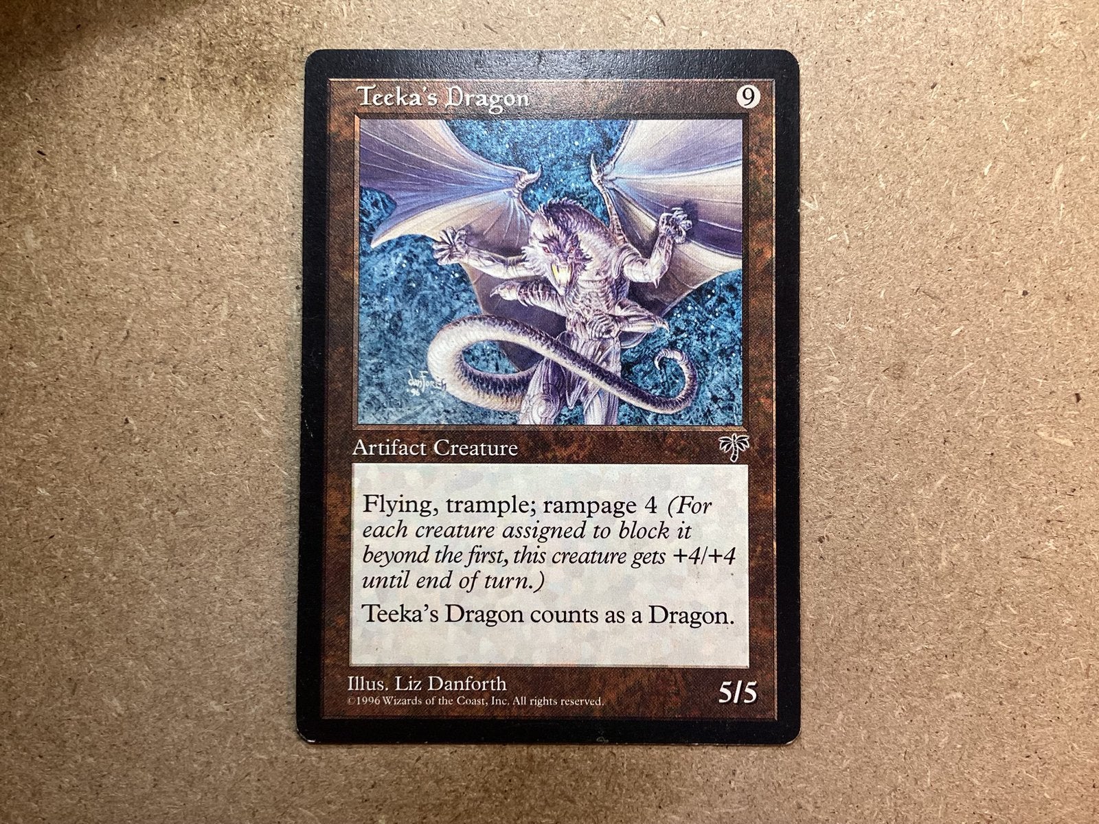 1x Teeka’s Dragon (Light Played), Ophalen of Verzenden, Gebruikt, Losse kaart