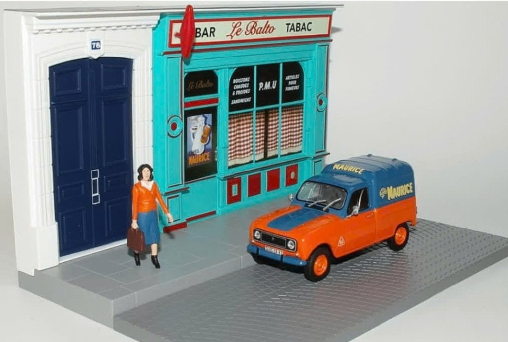 Renault 4L bestel F4 BAR & TABAC diorama 1/43 Utilitaires, Hobby en Vrije tijd, Modelauto's | 1:43, Verzenden, Nieuw, Auto, Overige merken