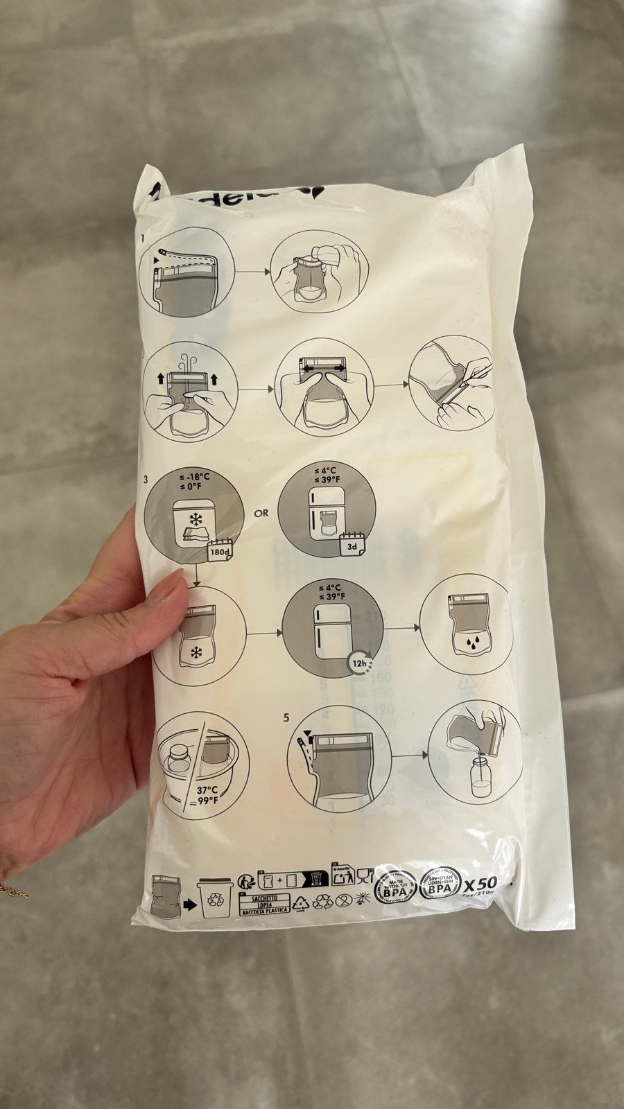 Medela Moedermelk Bewaarzakjes - 50 stuks, BPA-vrij, Verzenden, Medela, Bewaarbakje, Nieuw