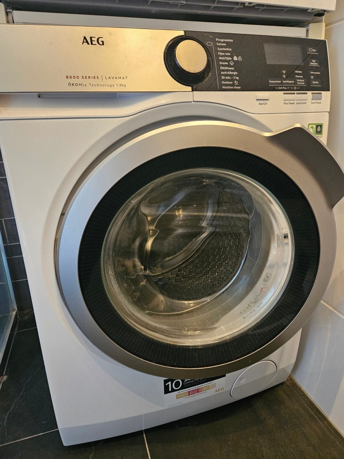AEG L8FE8KG 8000 Serie Lavamat ÖKOMix Wasmachine, Witgoed en Apparatuur, Wasmachines, Ophalen, Zo goed als nieuw, Voorlader, 85 tot 90 cm