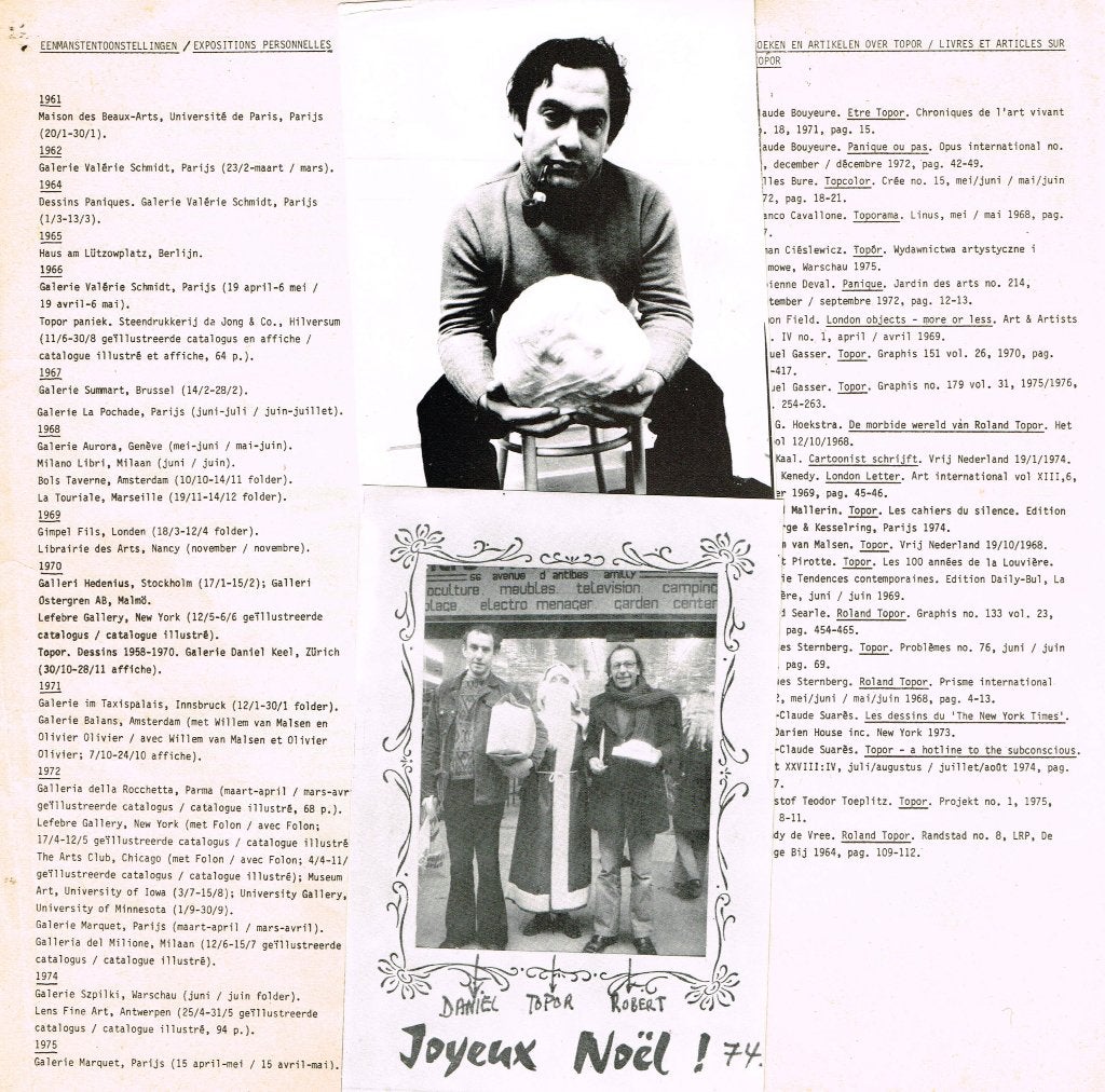 Roland Topor: "Golden Years" Catalogus Stedelijk Museum '77, Ophalen of Verzenden