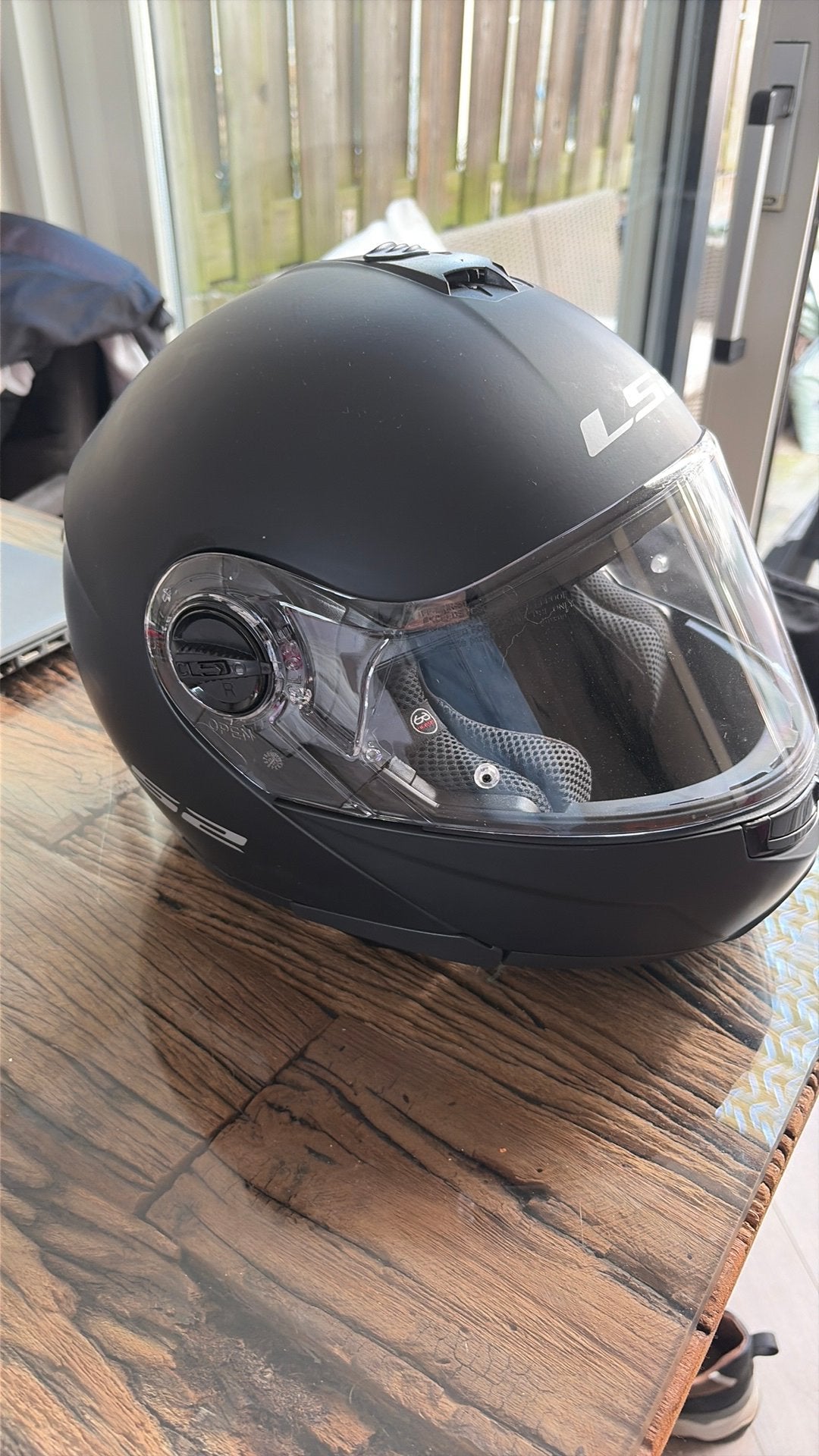 Helm LS2 mat zwart, XXS, Systeemhelm, Dames, Tweedehands