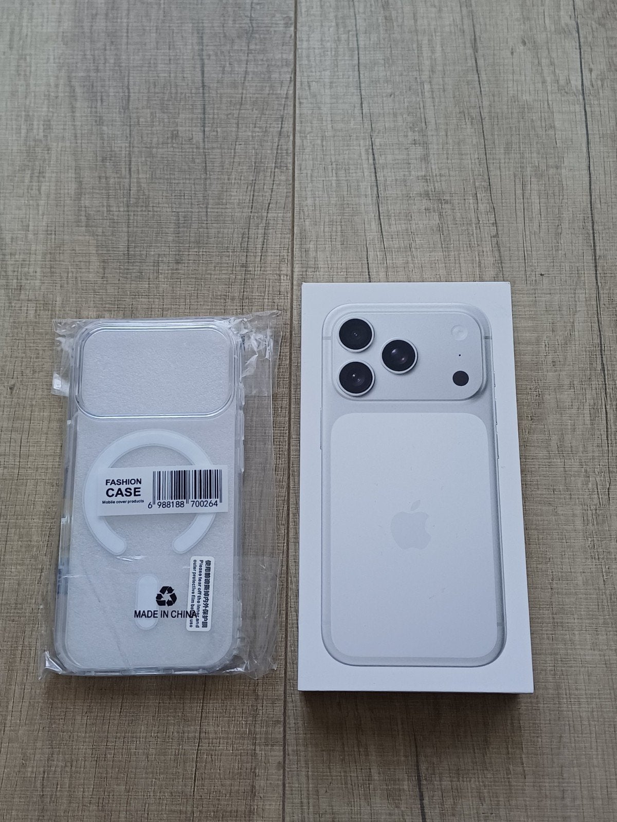 iPhone 17 Pro zilver 256gb verzegeld doos met bon en cover, Telecommunicatie, Ophalen, Nieuw, Zilver, 256 GB