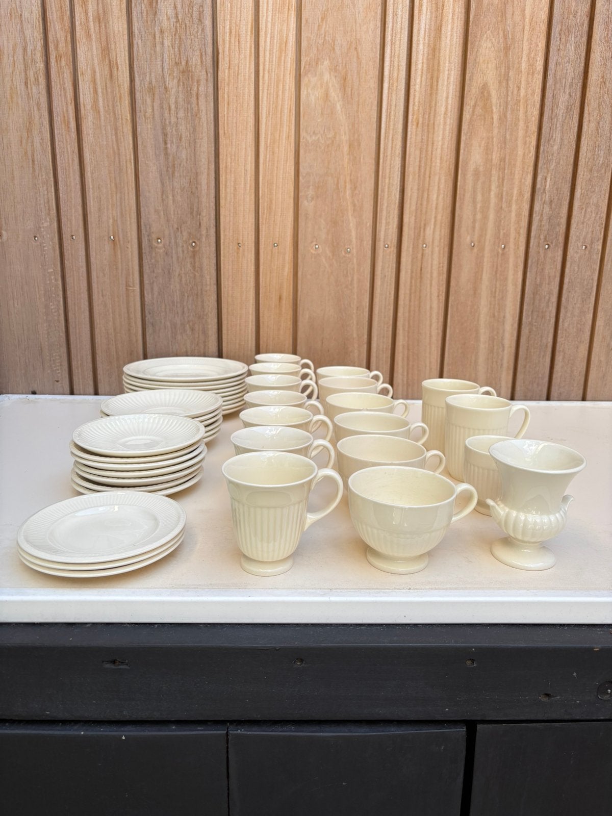 Wedgwood Edme Queen’s Ware serviesset – 42-delig, Antiek en Kunst, Antiek | Servies compleet, Ophalen of Verzenden