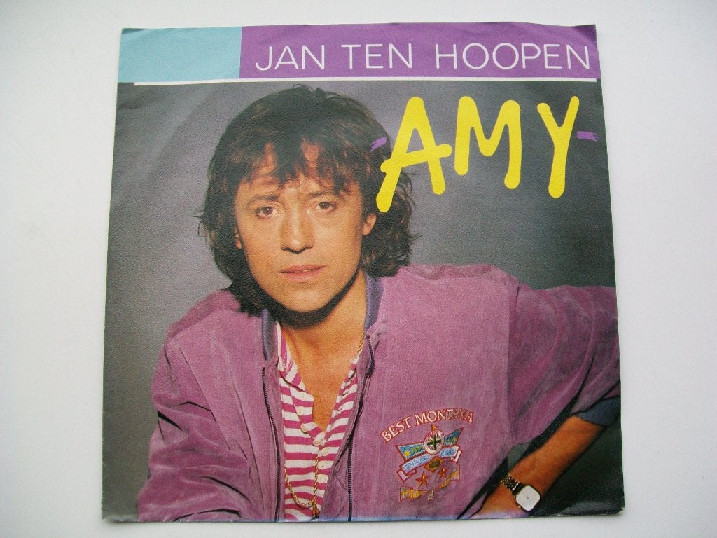 7" Single Jan Ten Hoopen - Amy / Vraag Me Niet Hoe Ik Me Voe, Gebruikt, 7 inch, Ophalen of Verzenden, Overige typen