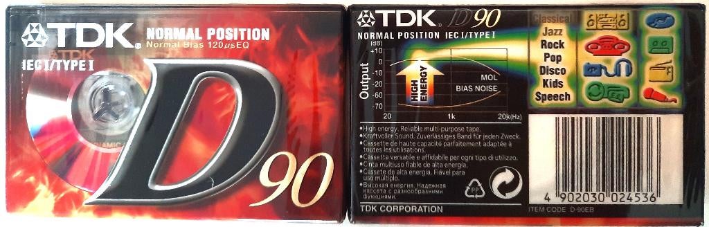 TDK Cassettes, Cd's en Dvd's, Cassettebandjes, Overige genres, Nieuw in verpakking, Onbespeeld, Verzenden