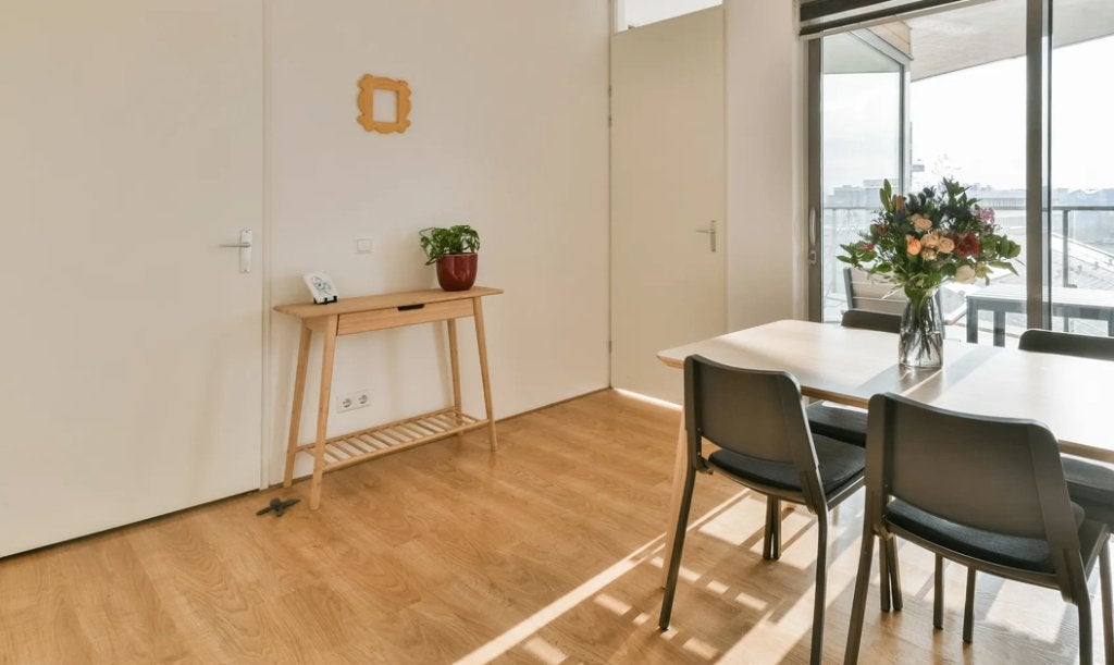 Prachtige licht eiken laminaat vloer, ca. 80 m2, Ophalen, 50 tot 150 cm, Zo goed als nieuw, 10 m² of meer