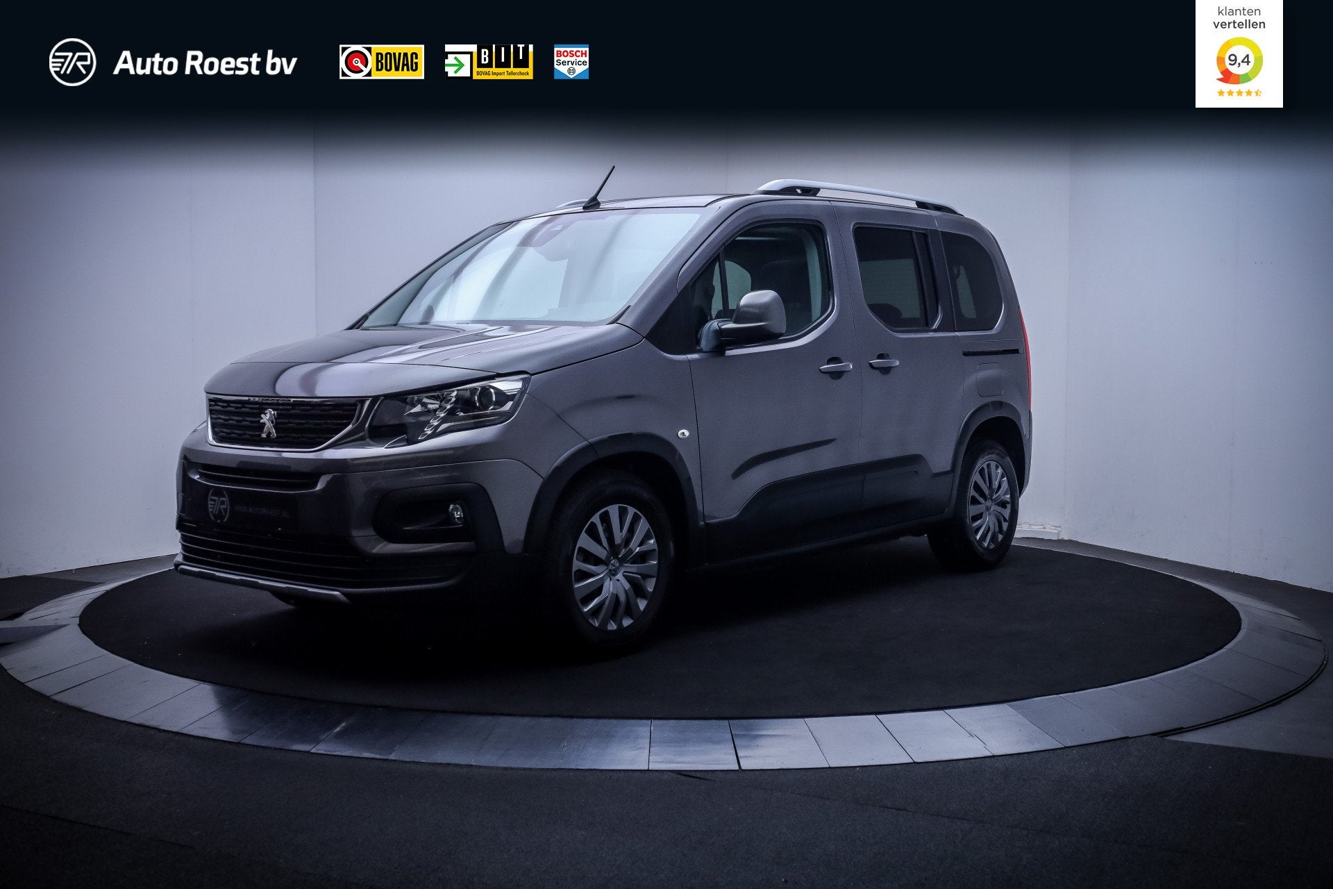 Peugeot Rifter 1.2T ALLURE PANO | NAVI | CARPLAY | KEYLESS |, Gebruikt, Zwart, 1199 cc, Origineel Nederlands
