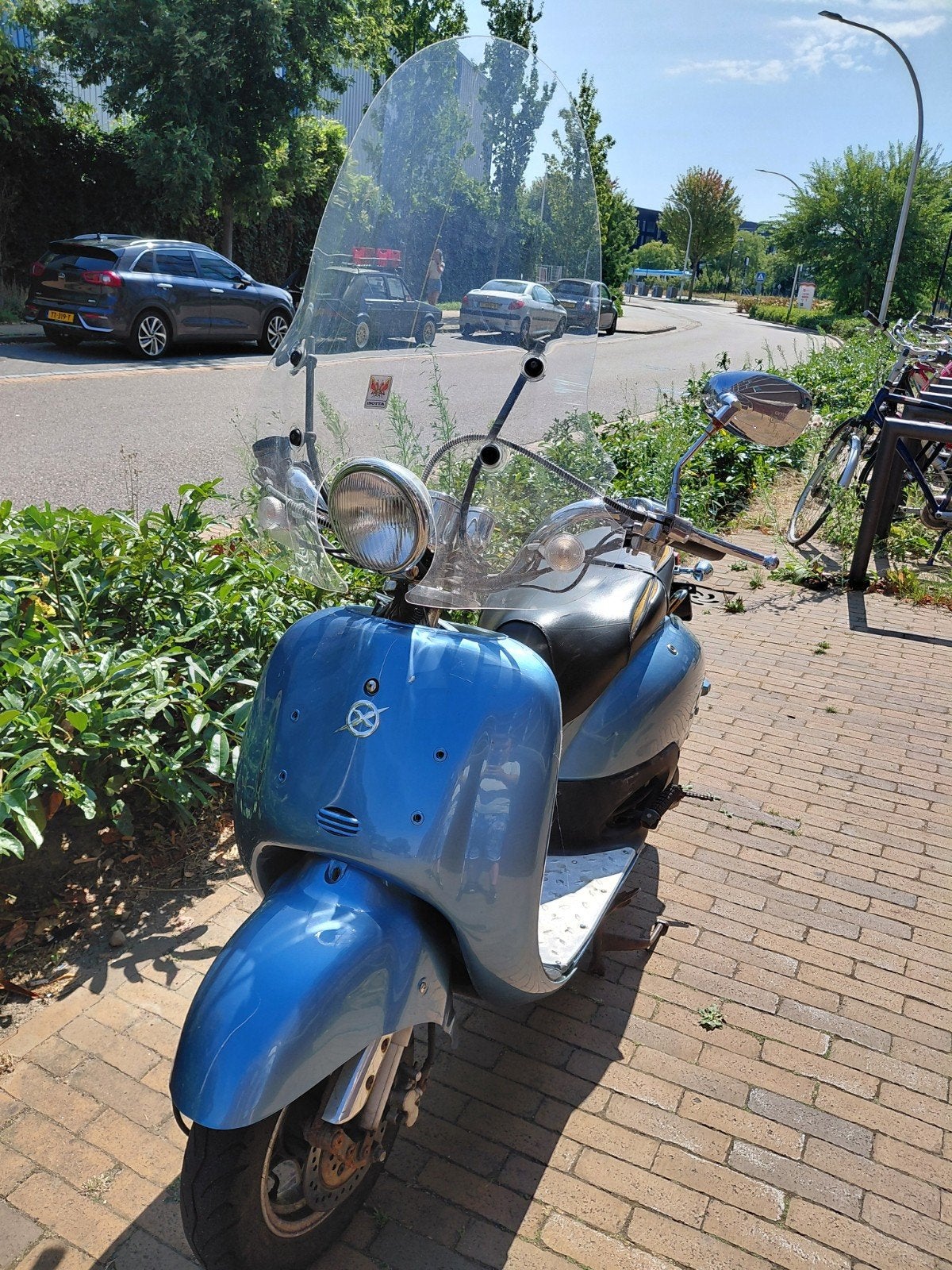 grande retro scooter opknapper loopt en rijd wel., Gebruikt, Benzine, Ophalen, Overige merken
