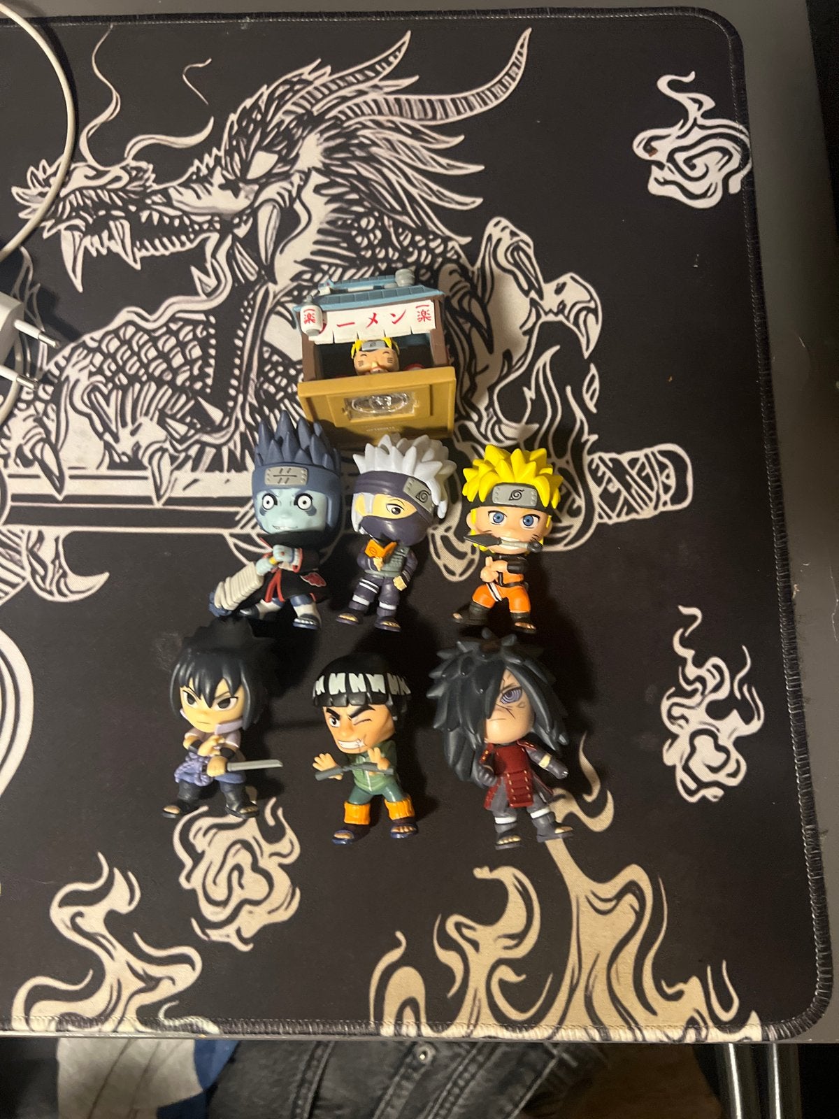 Naruto Chibi Figuren Set - 6 stuks met Ichiraku Ramen, Ophalen of Verzenden, Zo goed als nieuw