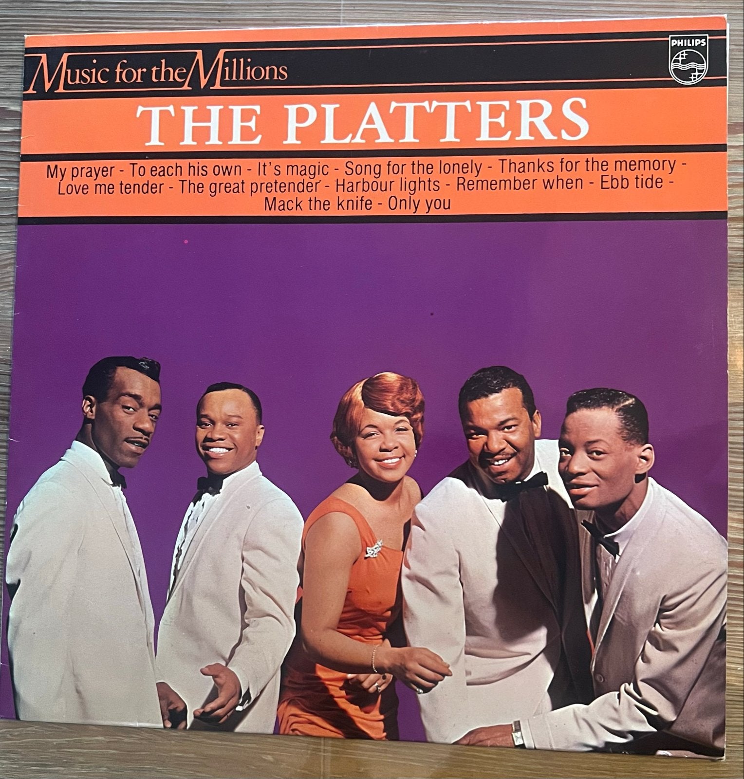 The Platters - Music for the Millions LP (Philips), Cd's en Dvd's, Vinyl | Pop, Ophalen, LP, Gebruikt, Pop