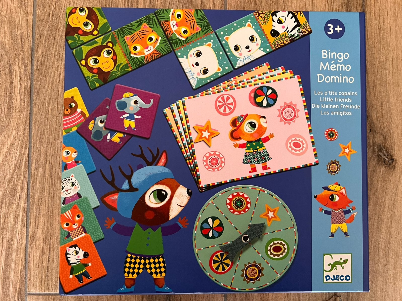 Djeco bingo memo domino spellendoos, Hobby en Vrije tijd, Gezelschapsspellen | Bordspellen, Ophalen of Verzenden, Zo goed als nieuw