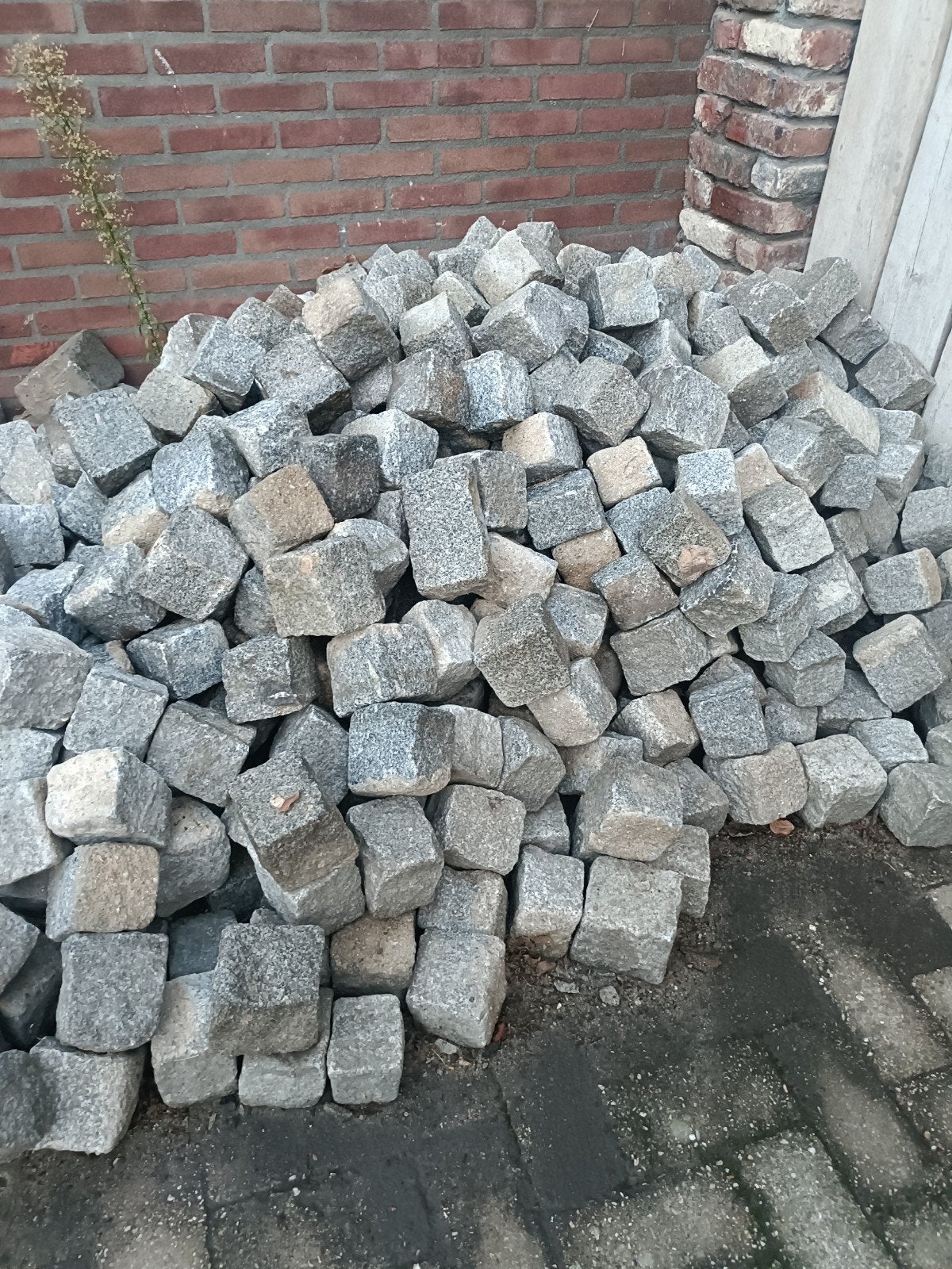 graniet 10x10 kasseien basalt keien, Ophalen, Graniet, Overige typen, Zo goed als nieuw