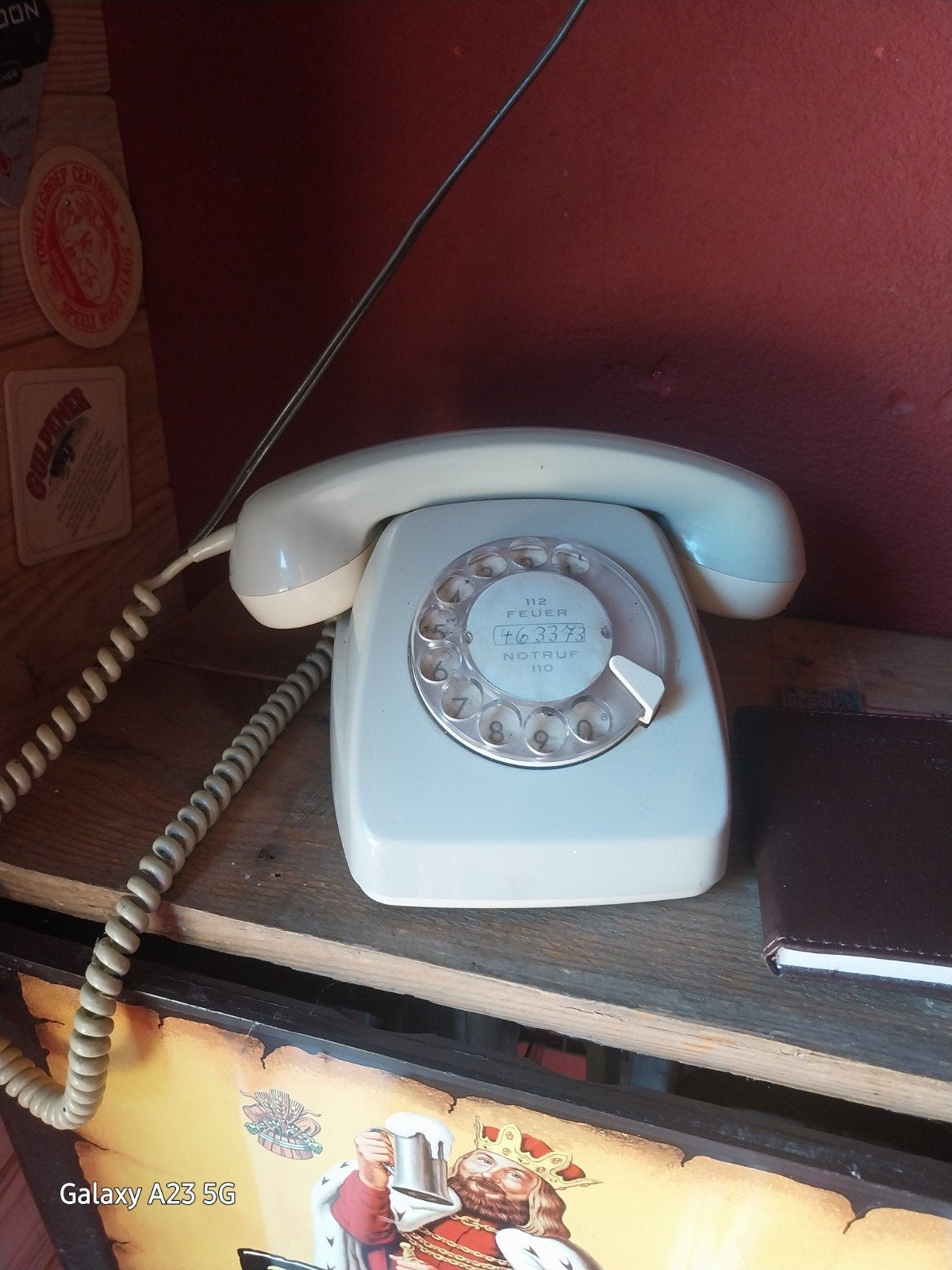 Vintage Telefoon met Draaischijf - Decoratief, Ophalen of Verzenden, Gebruikt, Met draaischijf