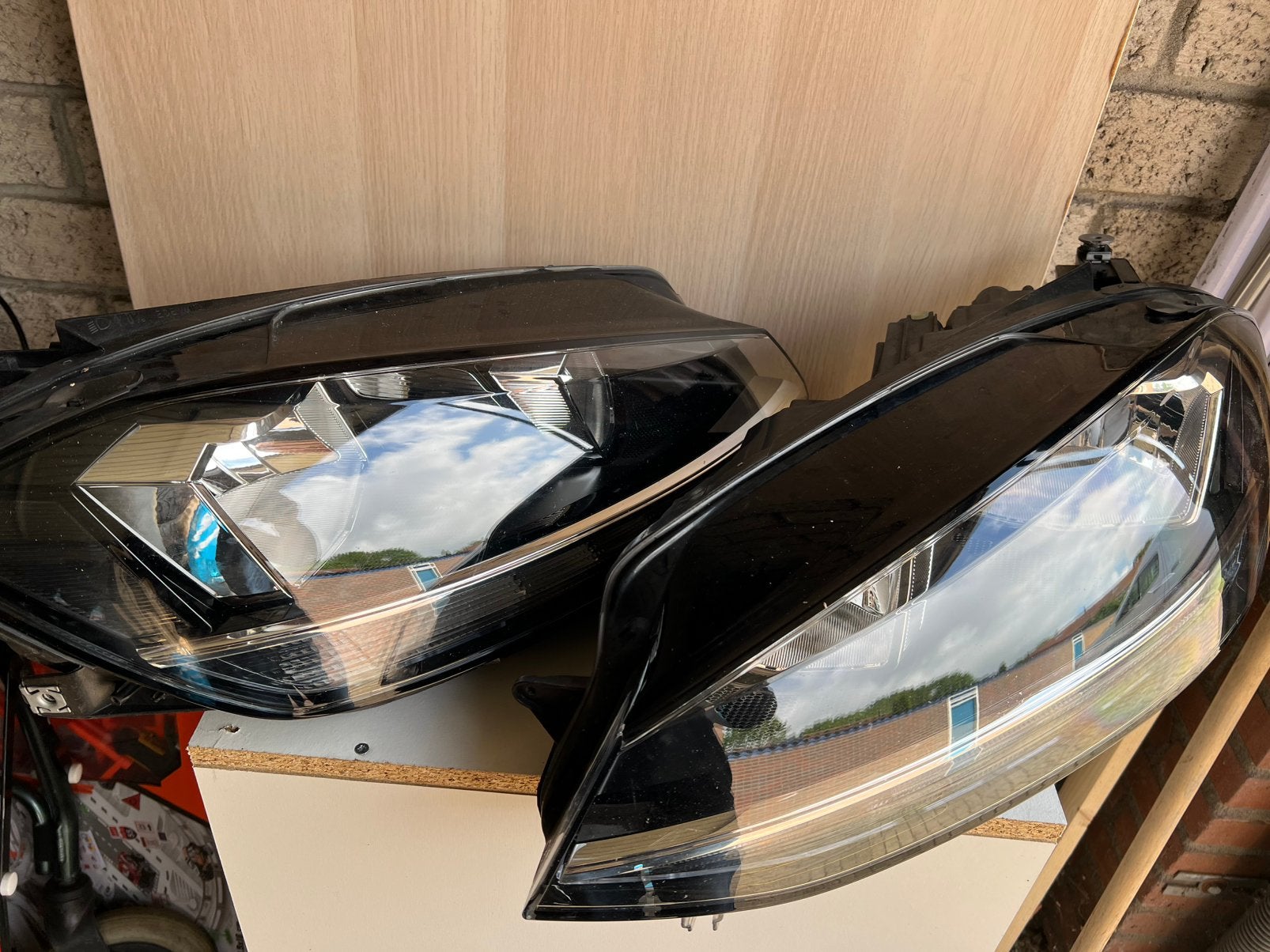 Te koop originele Volkswagen Golf 7.5 halogeen koplampen set, Auto-onderdelen, Verlichting, Ophalen of Verzenden, Volkswagen
