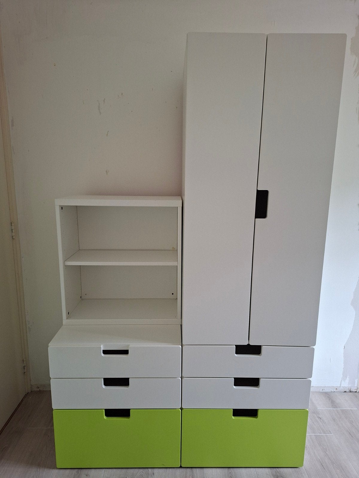 Stuva kledingkast met Trofast opbergkast, Ophalen, Gebruikt, 50 tot 70 cm, 105 cm of meer