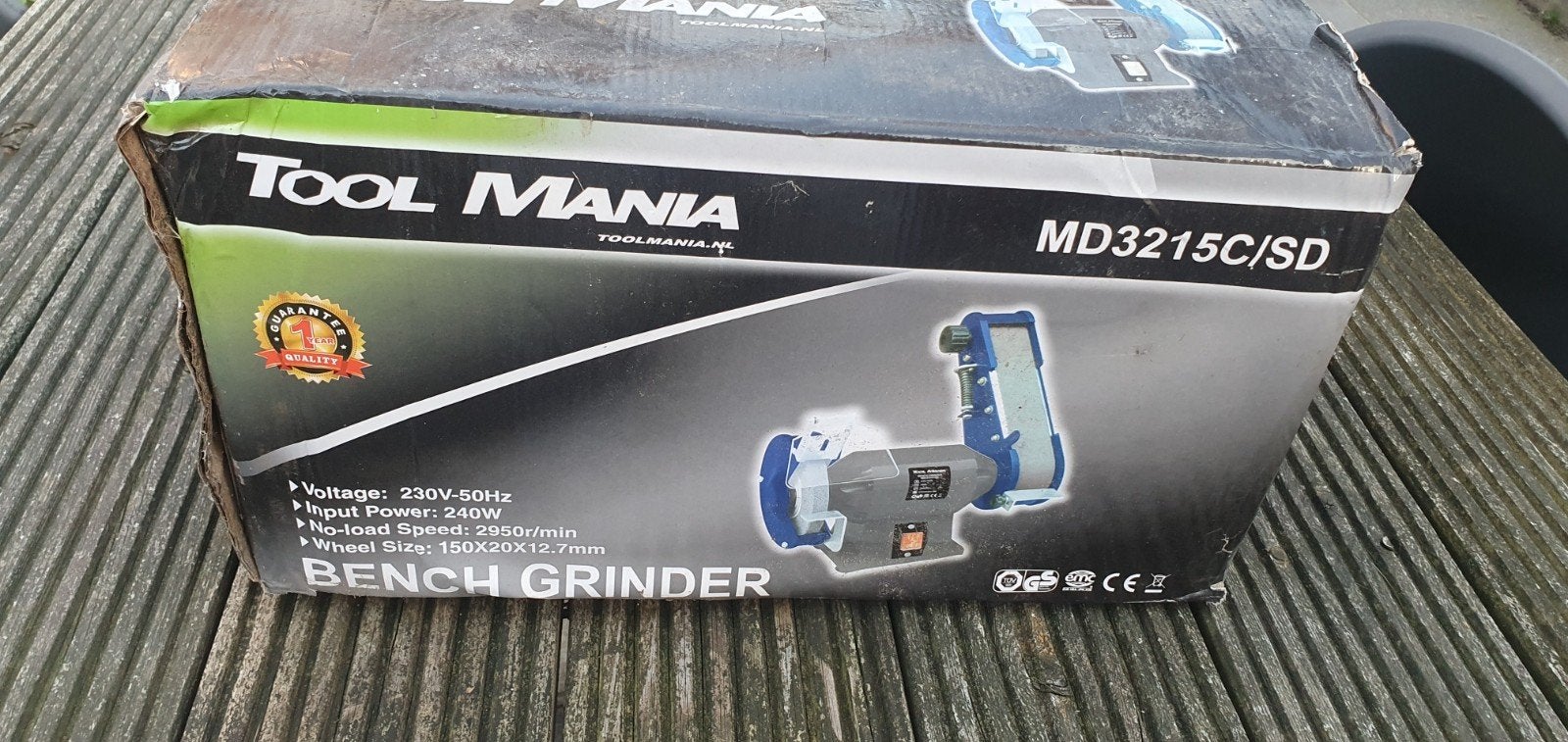 slijpmachine, Ophalen, Nieuw, Minder dan 700 watt, Werkbankslijpmachine