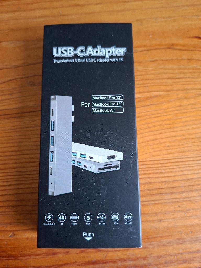 USB-C adapter voor Macbook Pro 13 en 15 en air, Computers en Software, Ophalen of Verzenden, Nieuw, 13 inch, MacBook Pro