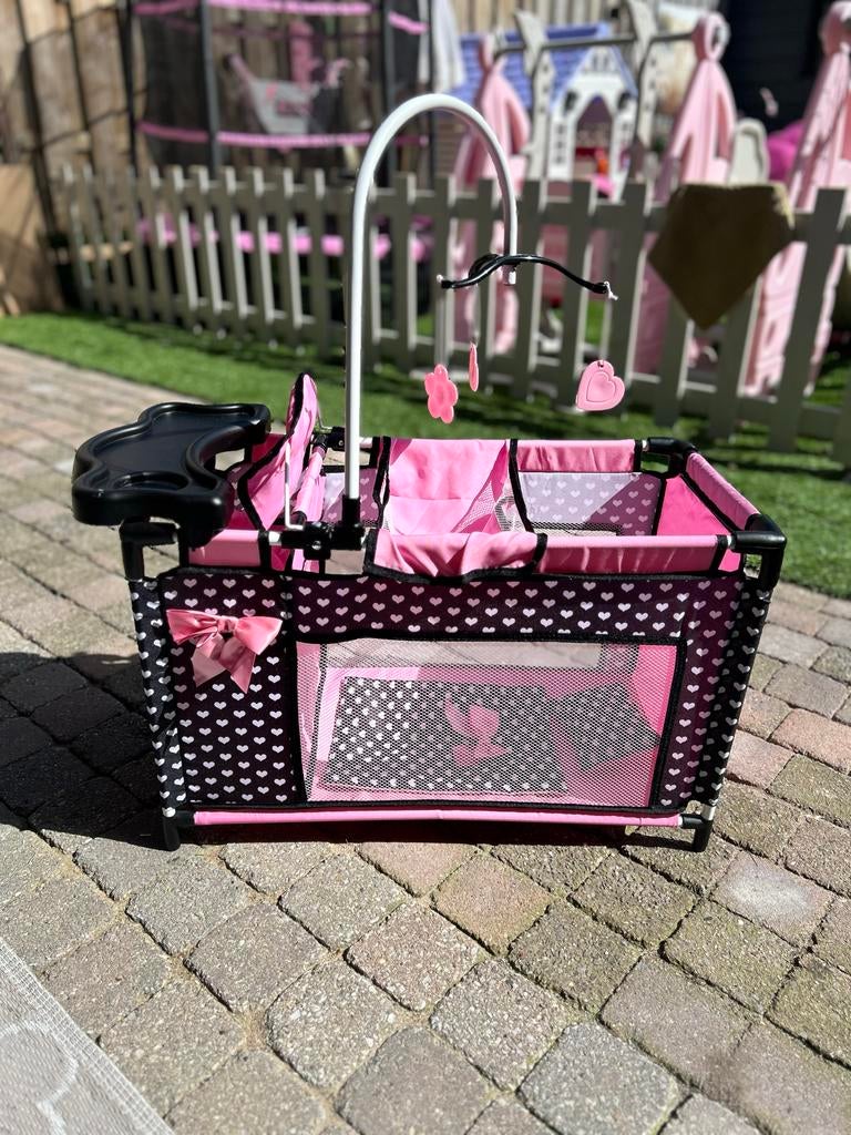 3-in-1 Camping Bedje roze voor Poppen met Kussen en Deken, Kinderen en Baby's, Speelgoed | Poppen, Ophalen, Zo goed als nieuw